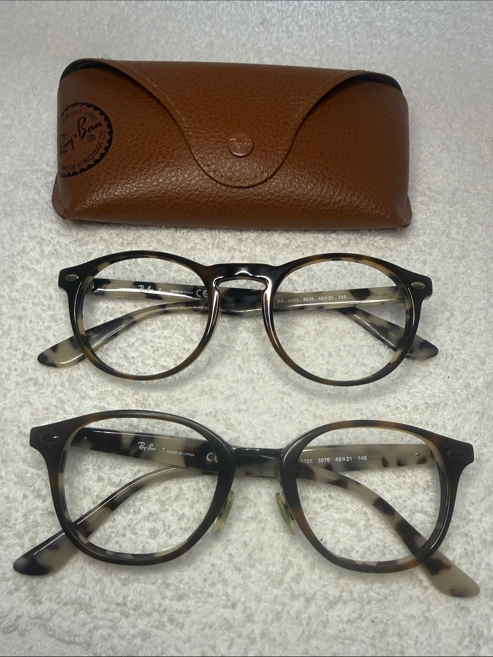 (2) Pair Ray-Ban Tortoiseshell Optical Frames